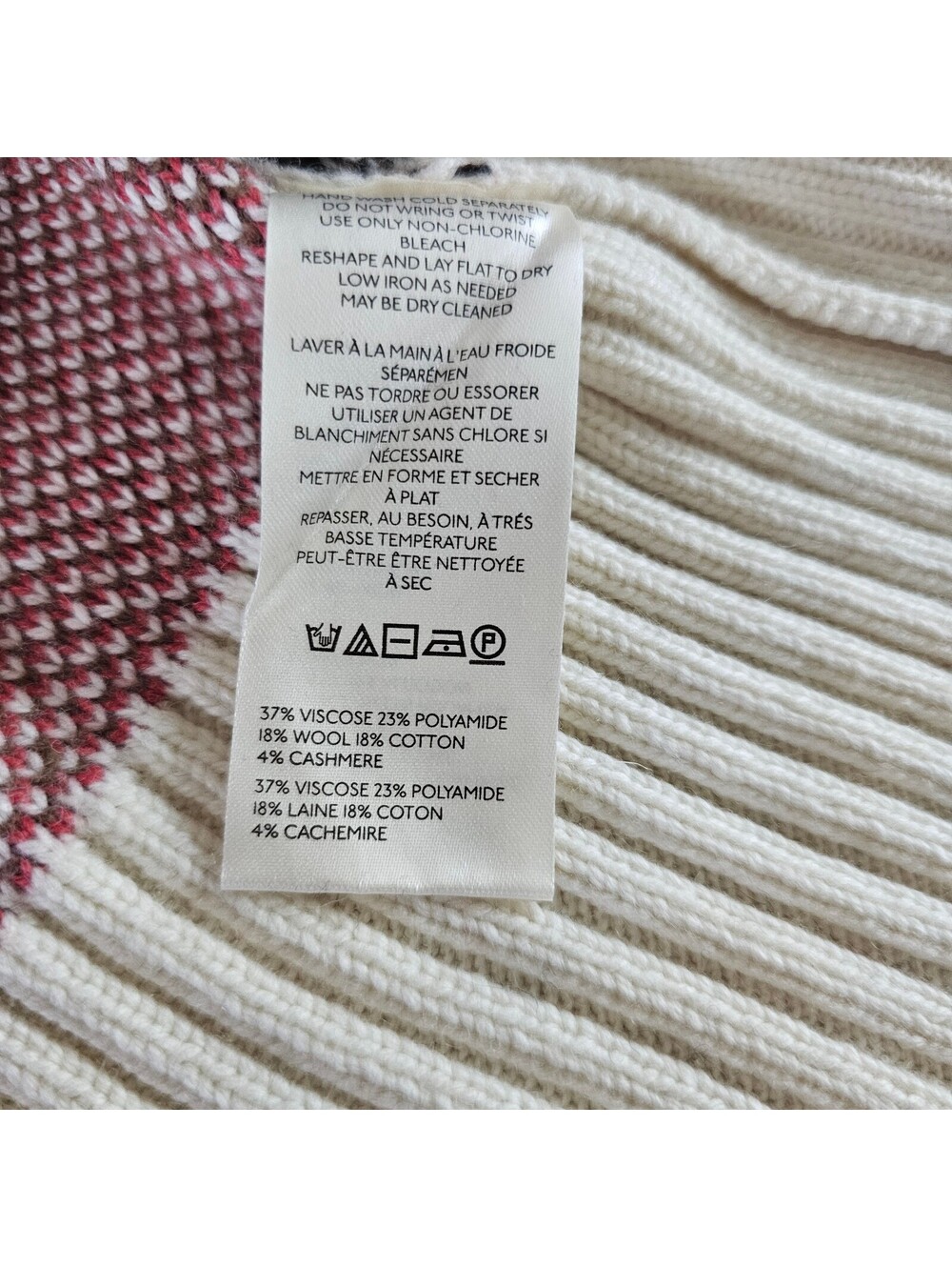 Free People Cozy Geometric Pattern Sweater Size M - Picture 6 of 7